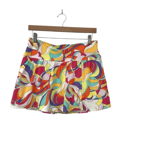 Carmen Marc Valvo Boston Proper Mod XL Swim Skirt Bottom Retro Print - Picture 4 of 4